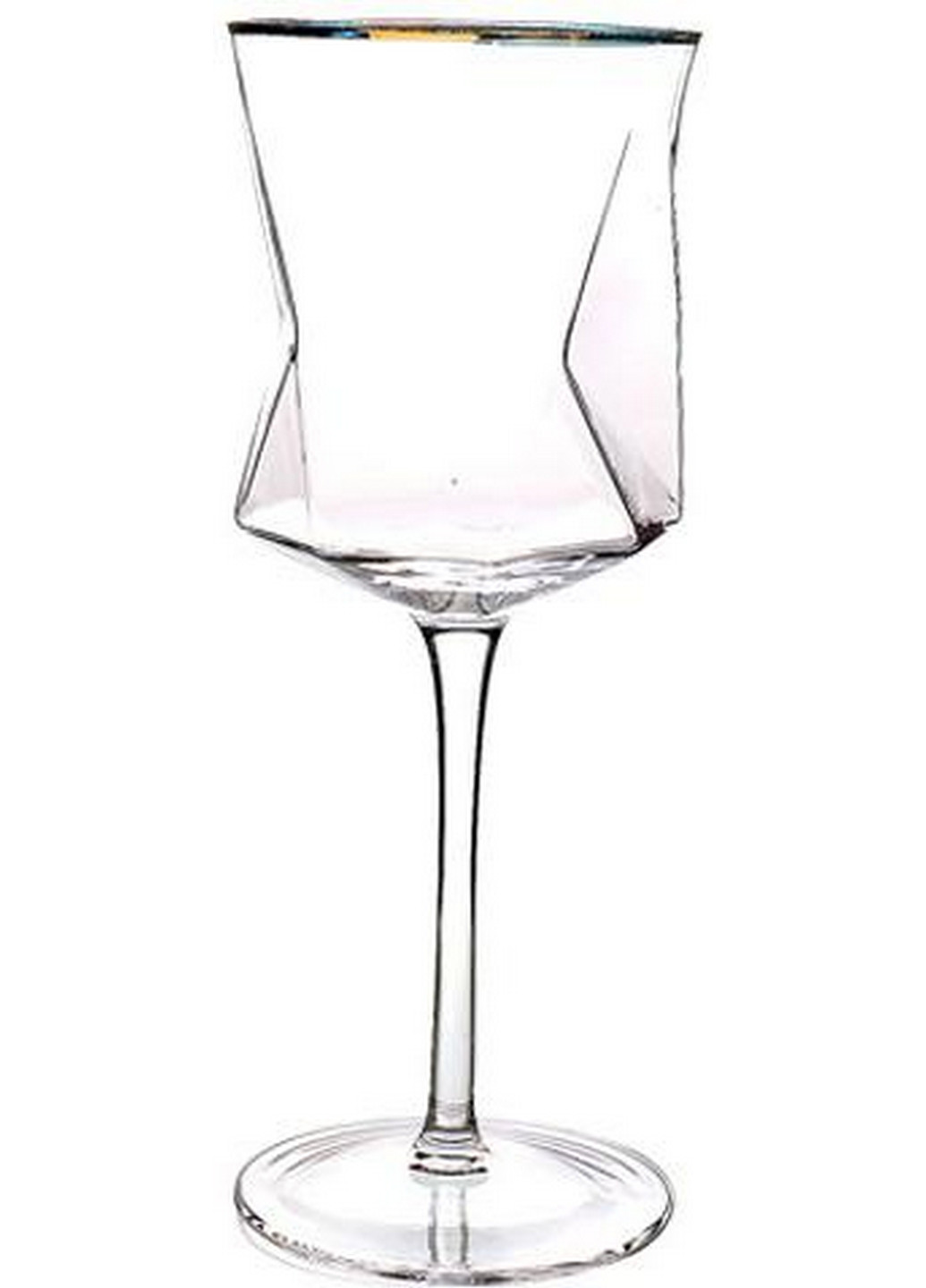 Набір 6 фужерів Facets "TENET", скло із золотим кантом S&T (268456588)