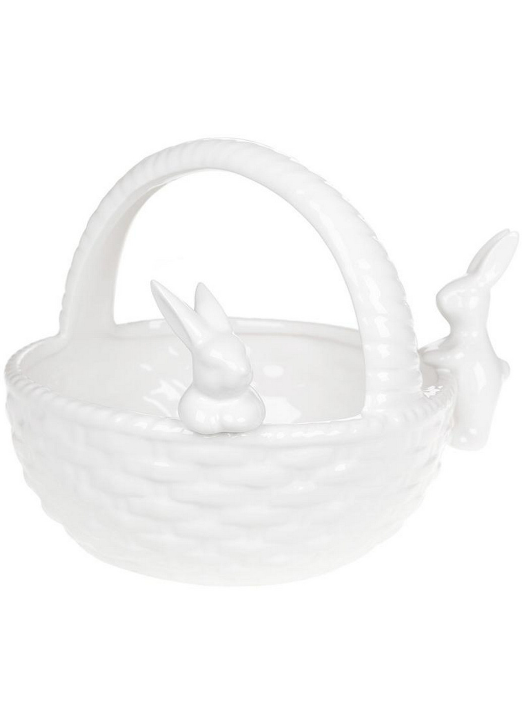 Цукерниця декоративна "Кошик з кроликами" (фруктівниця) Bona (268460682)