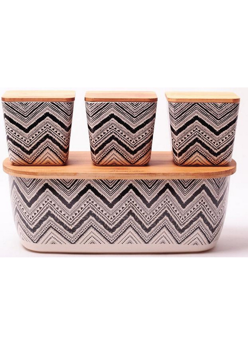 Хлібниця з бамбукового волокна + 3 ємності для зберігання Kamille (268459912)