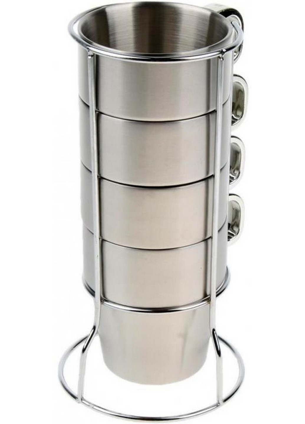 Кружки-чашки металлические (4 штуки) на стальной подставке Kamille (268458049)
