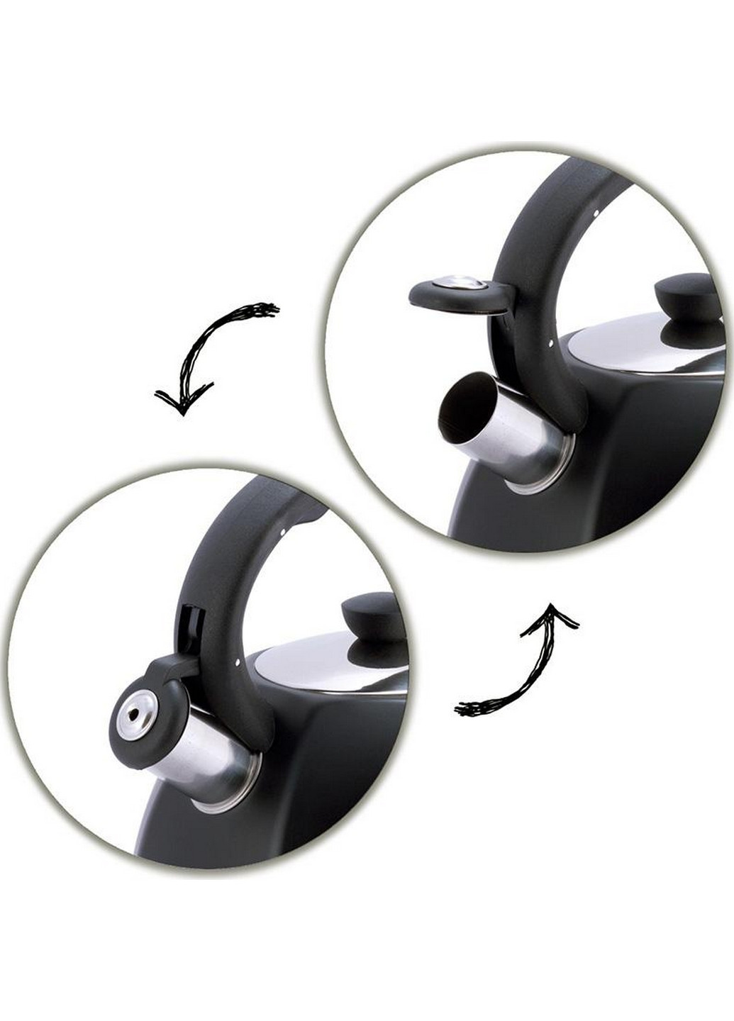 Чайник Marshmallow из нержавеющей стали со свистком Kamille (268459895)