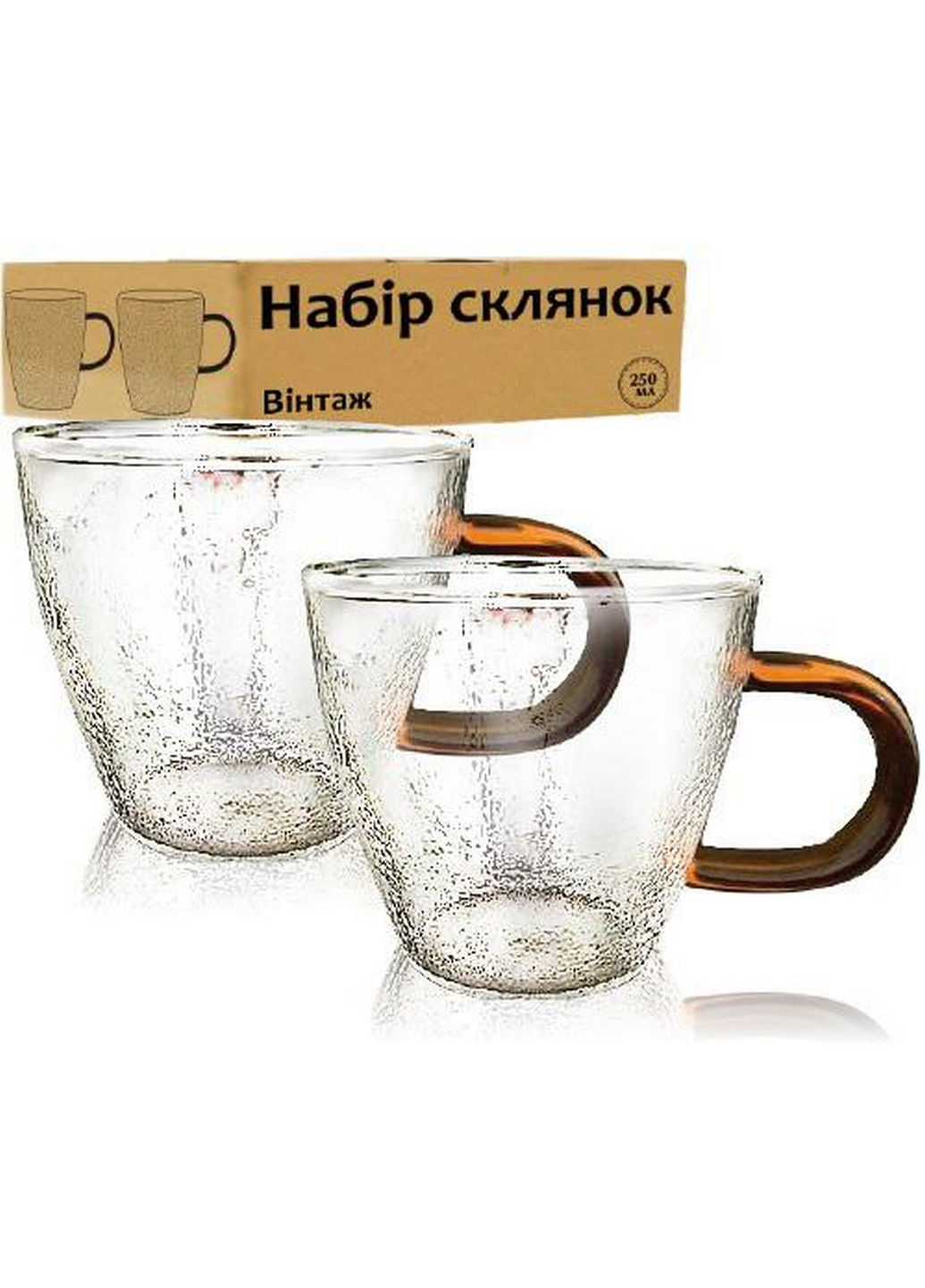Набор 4 чашки "Vintage" стеклянные S&T (268458584)