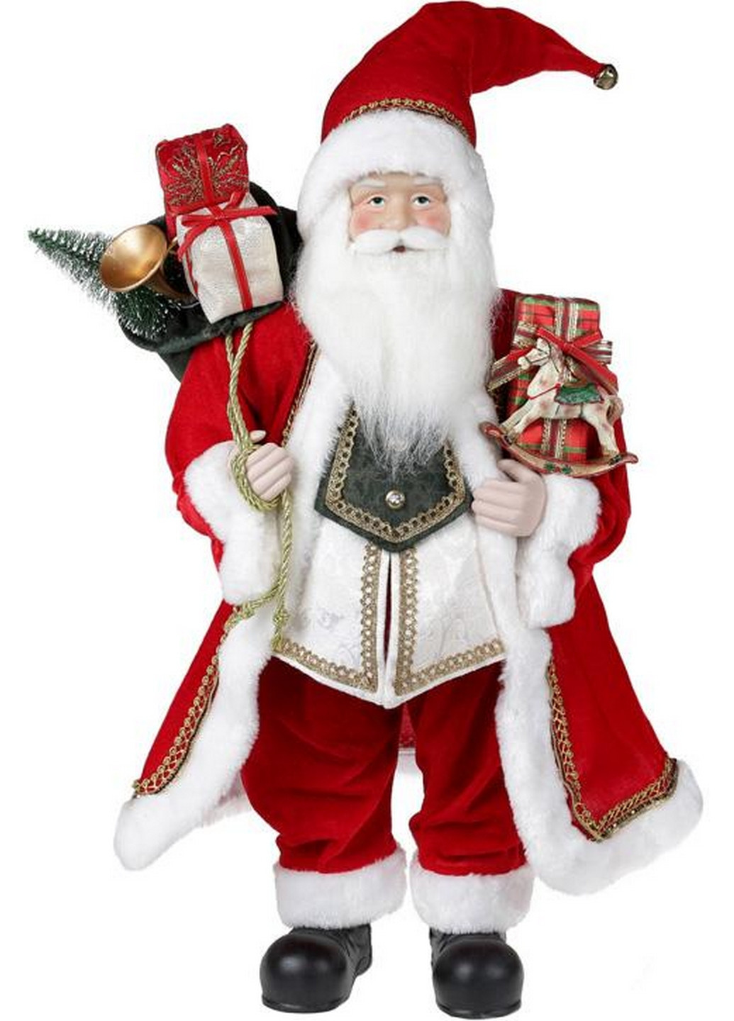 Мягкая игрушка "Санта с подарками и Лошадкой" Bona (268460636)
