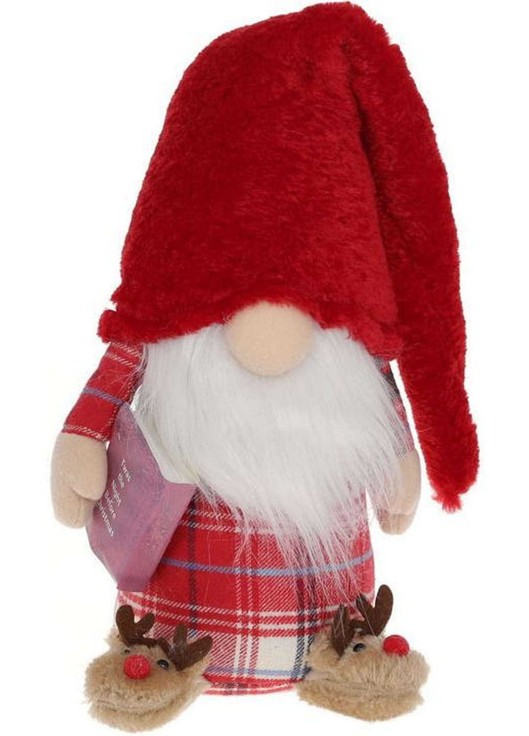 М'яка іграшка «Гном із книгою та в капцях» BonaDi (268458097)