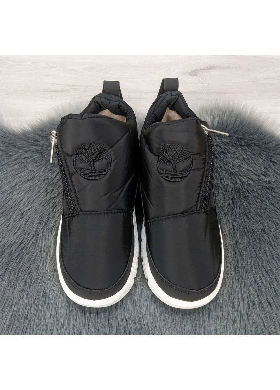 Черевики дутики жіночі чорні на хутрі SV (268454677)