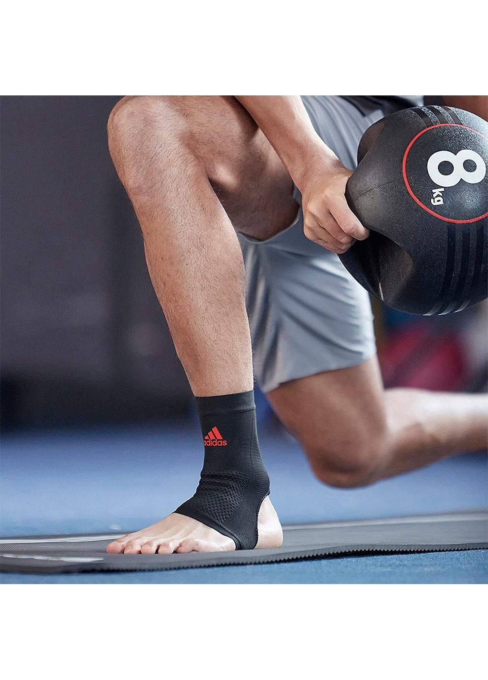 Фиксатор щиколотки Performance Ankle Support черный,красный Уни adidas (268469992)