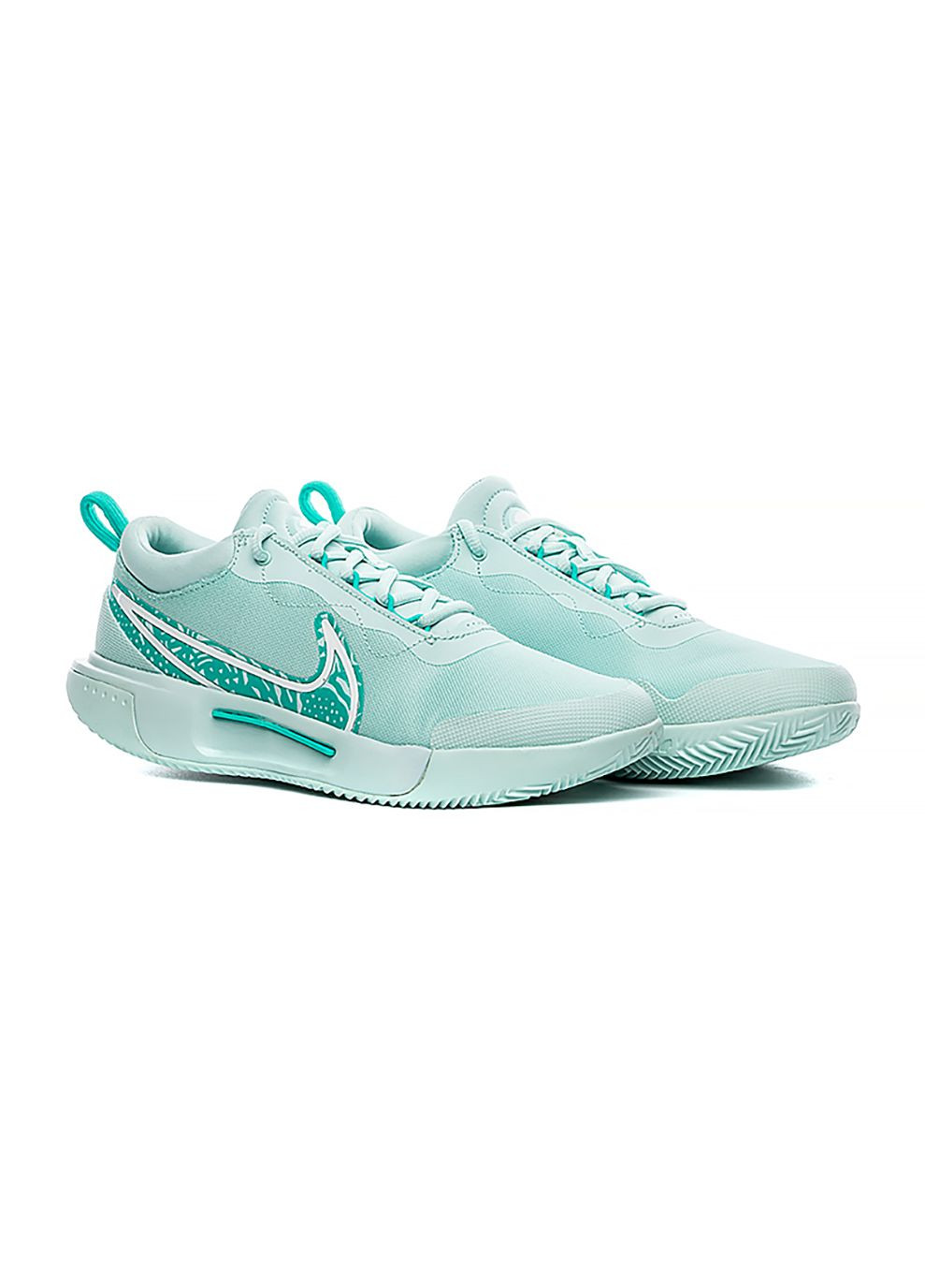 Бірюзові всесезонні жіночі кросівки zoom court pro cly бірюзовий Nike