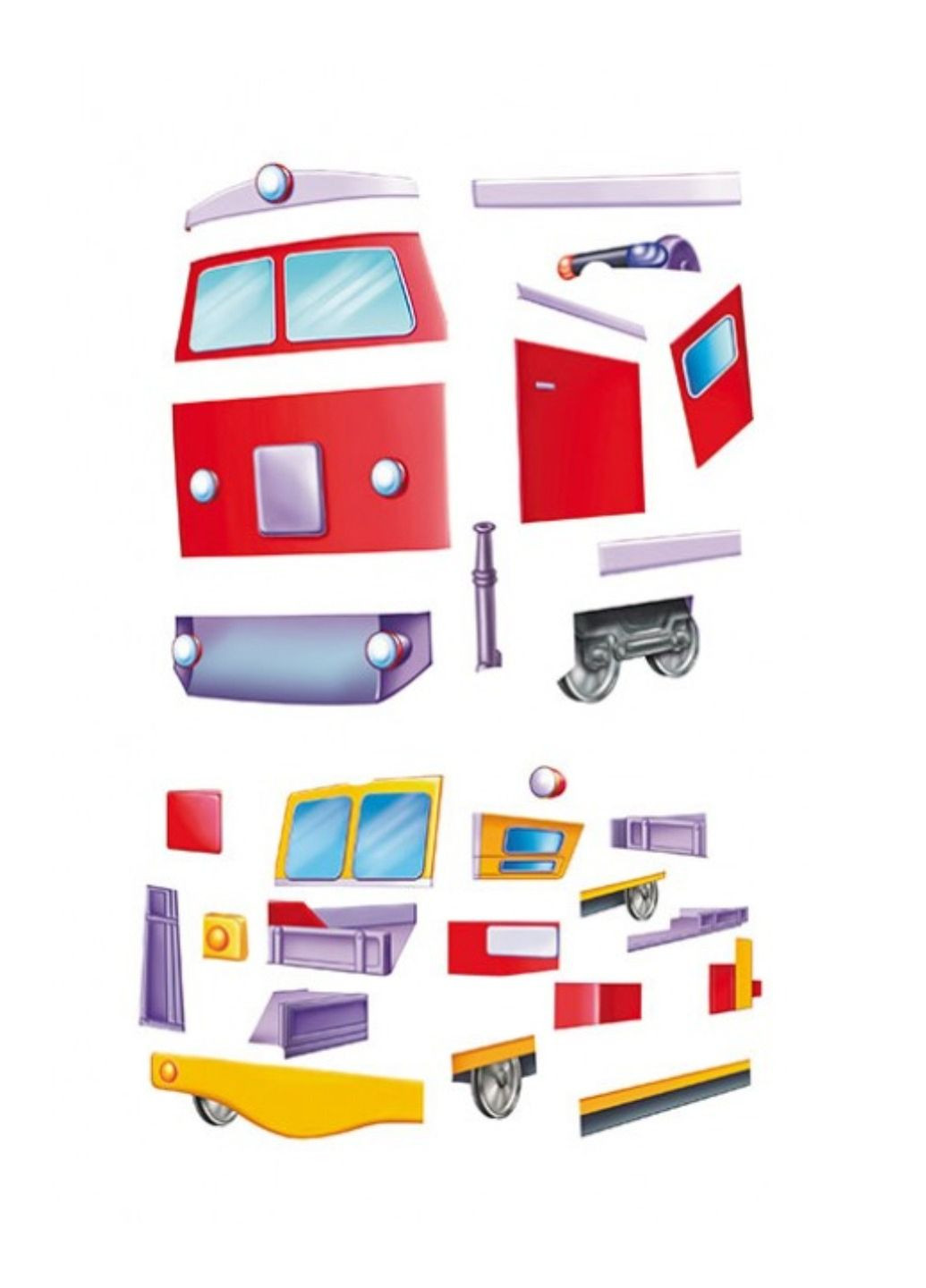 Аппликации для малышей. Поезда Пегас (268546608)