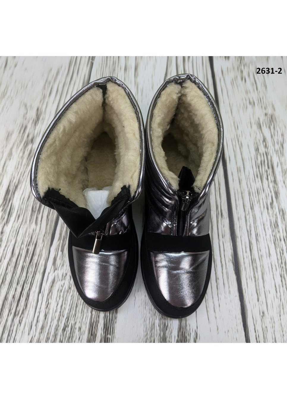 Зимние ботинки дутики женские зимние SV из искусственной кожи