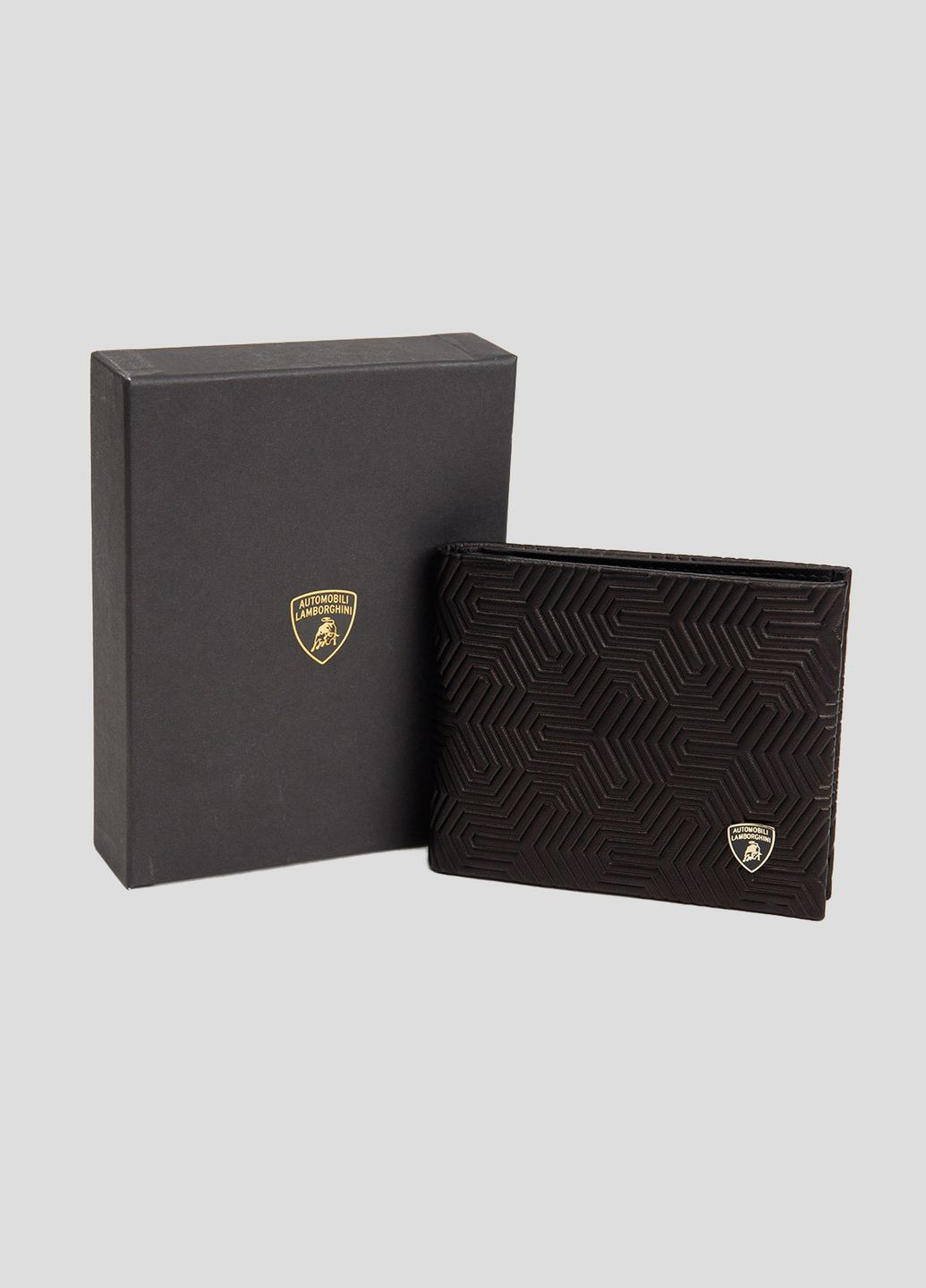 Темно-коричневые кожаный кошелек Lamborghini (268554502)