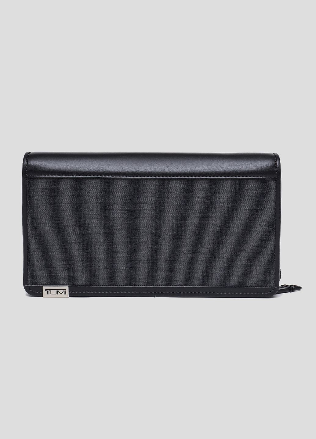 Темно-серый кожаный кошелек с текстильным фасадом Tumi (268554530)