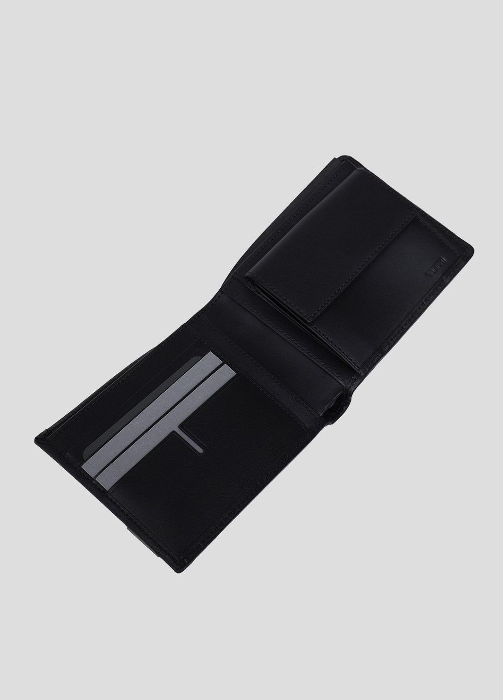 Темно-серый кошелек из кожи и текстиля Tumi (268554532)