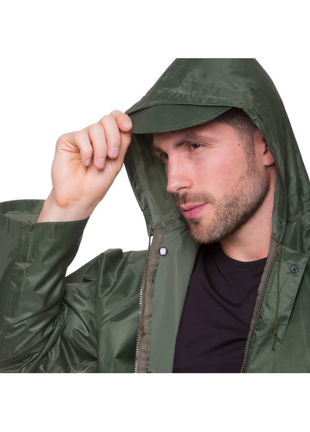 Плащ-дощовик ПВХ на блискавці і кнопках Sports fashion (268559734)