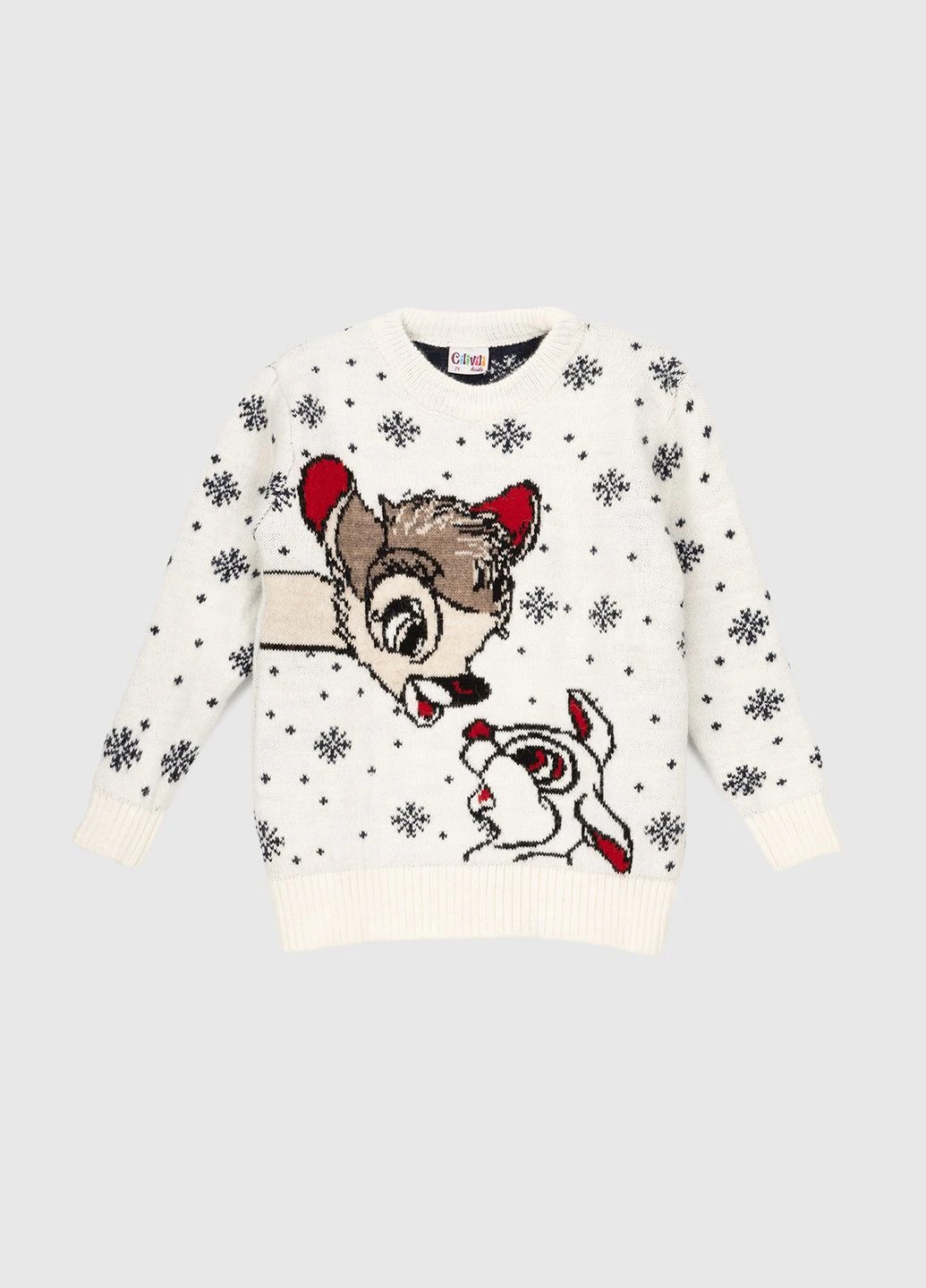 Белый зимний свитер No Brand