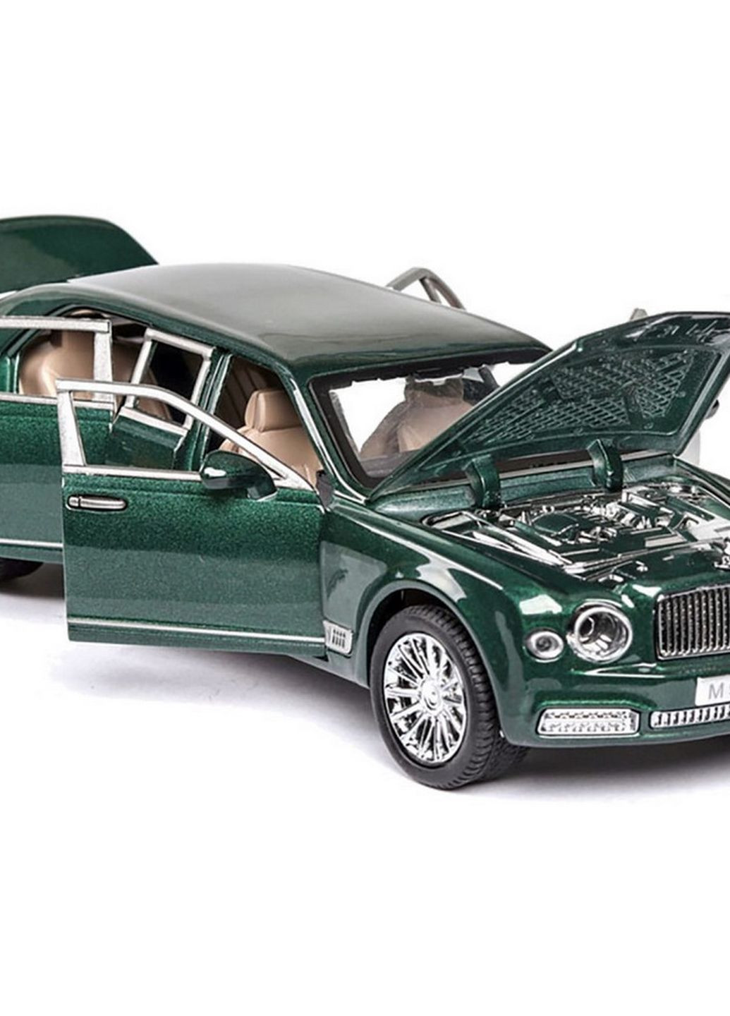 Дитяча металева машинка Bentley Mulsanne 7694 на батарейках (Зелений) АВТОПРОМ (268576775)