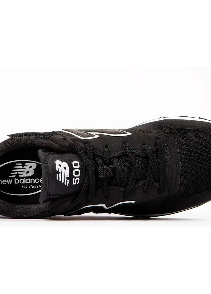 Черные зимние мужские повседневные кроссовки 500 gm500eb2 New Balance