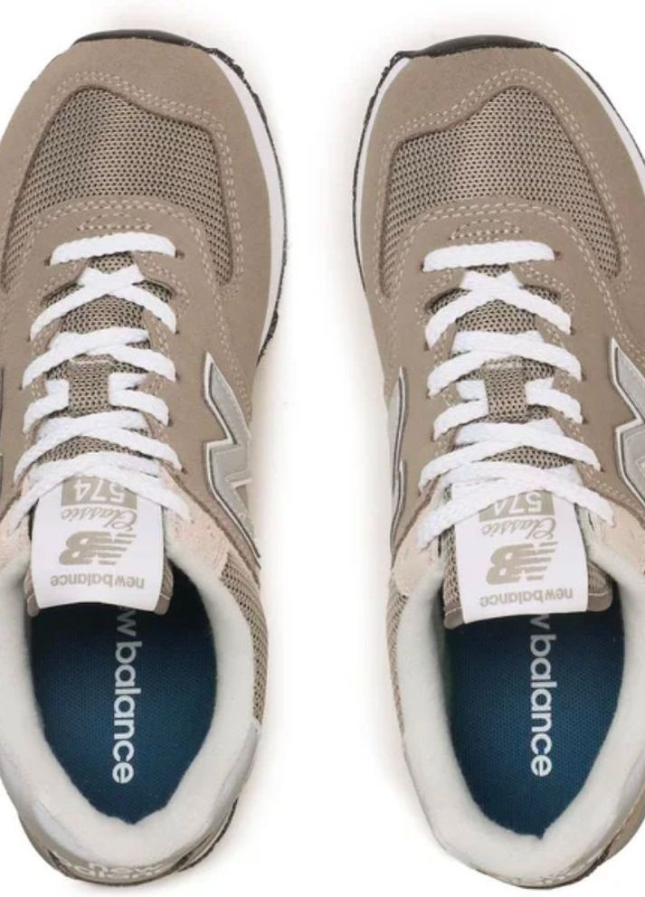 Женские повседневные кроссовки 574 Classic GL WL574EVG New Balance серые зима (268583533)