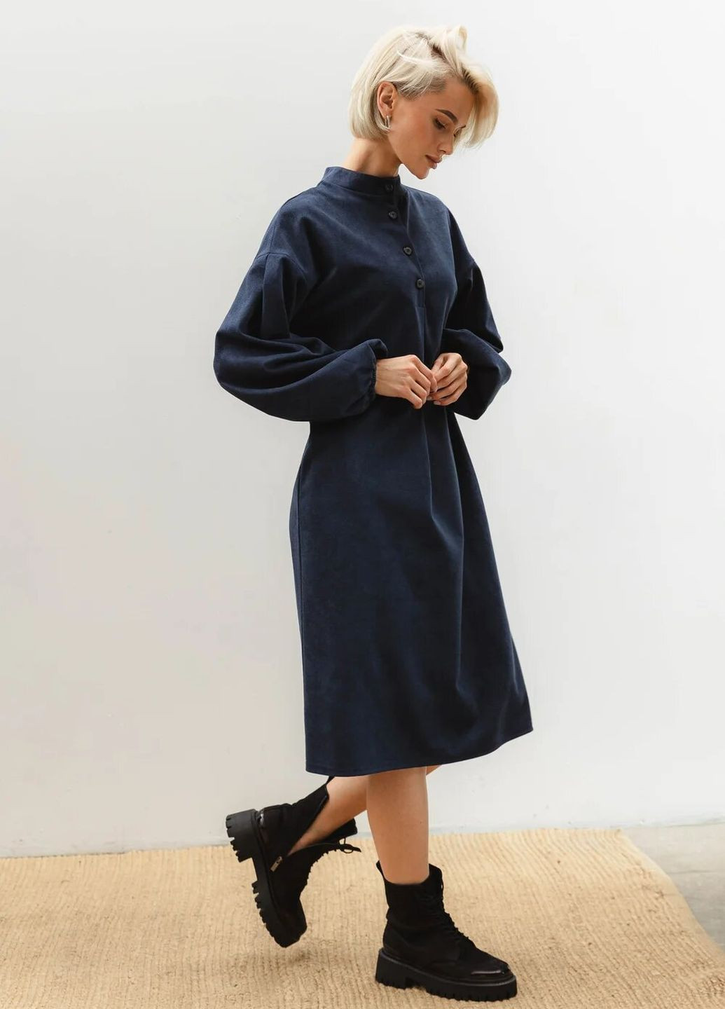 Синя кежуал сукня pre-fall collection Seventeen однотонна