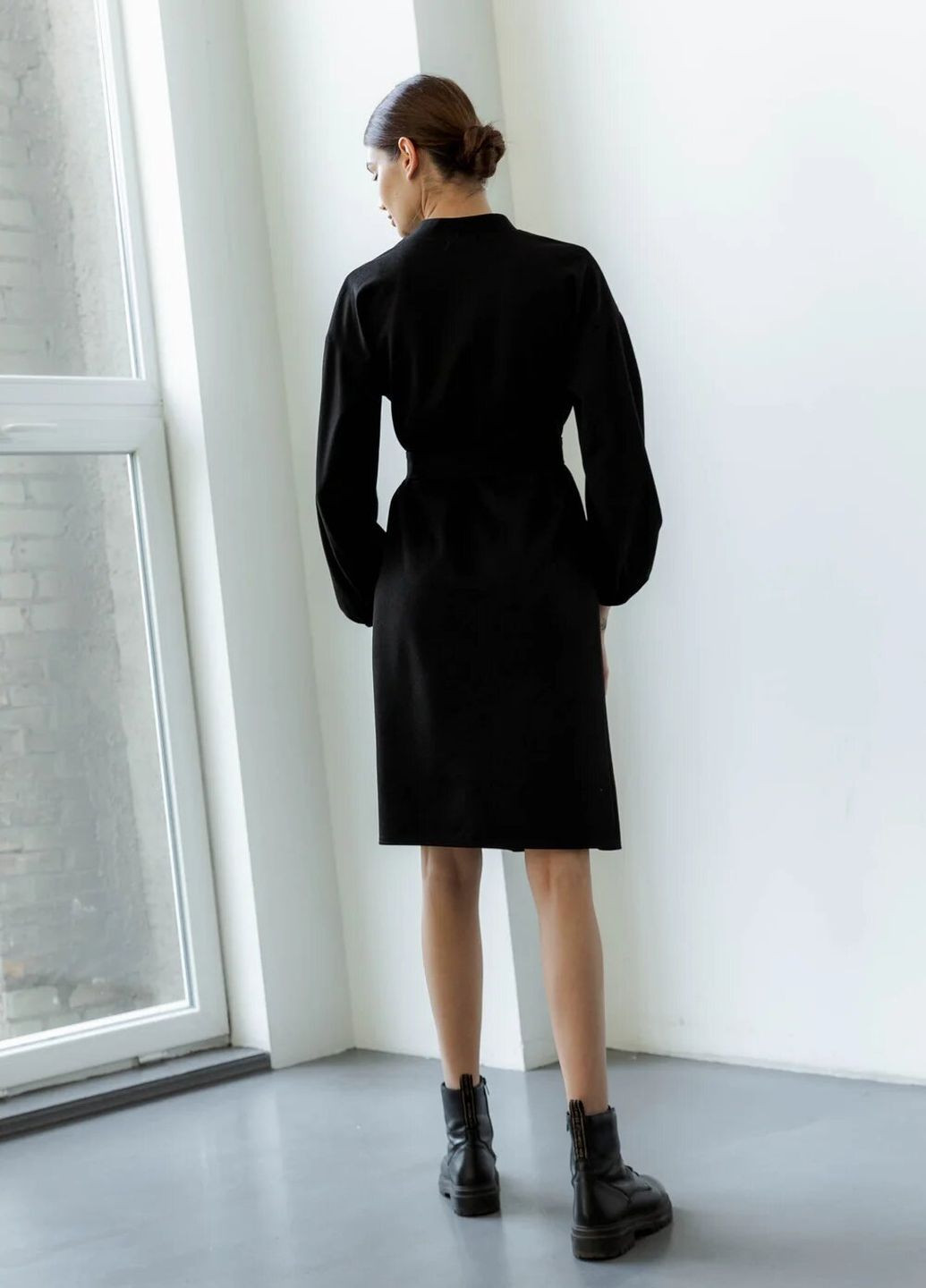 Чорна кежуал сукня pre-fall collection Seventeen однотонна