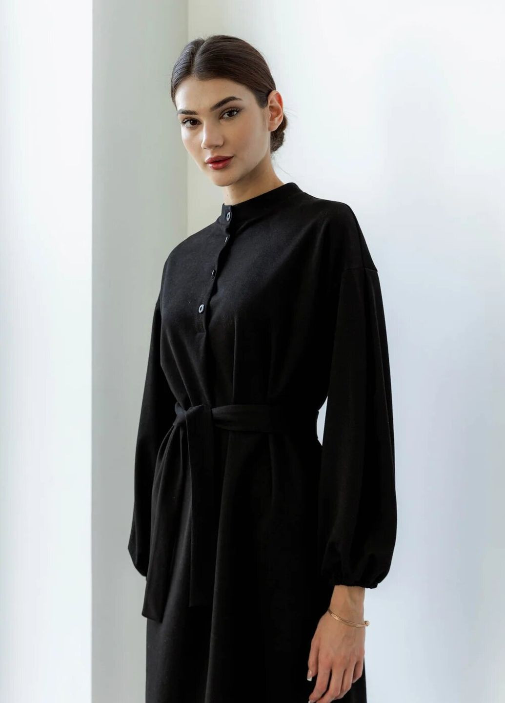Черное кэжуал платье pre-fall collection Seventeen однотонное