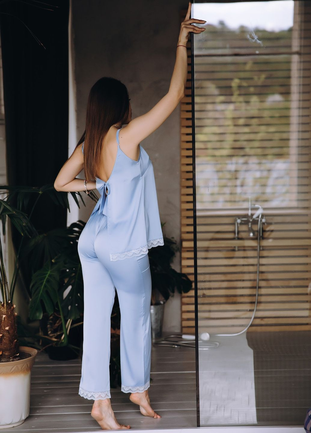 Блакитна піжама Modena MOD P161