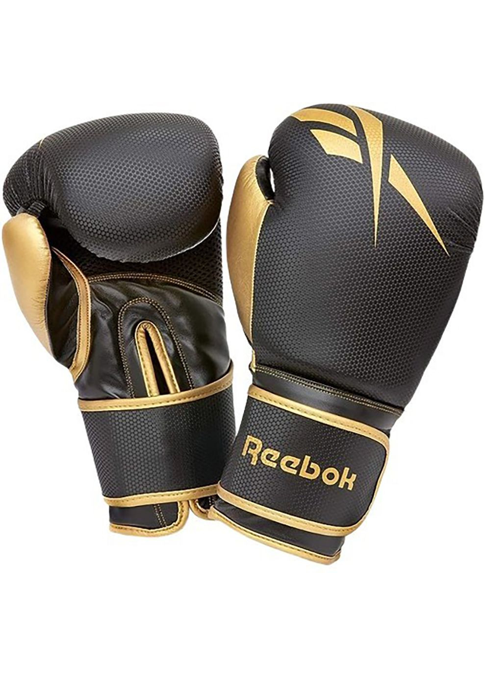 Боксерські рукавички Boxing Gloves чорний, золото Чол Reebok (268738702)