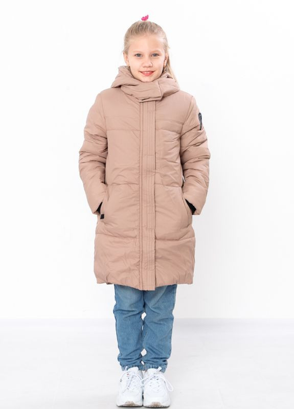Бежевая зимняя куртка для девочки (зима) No Brand
