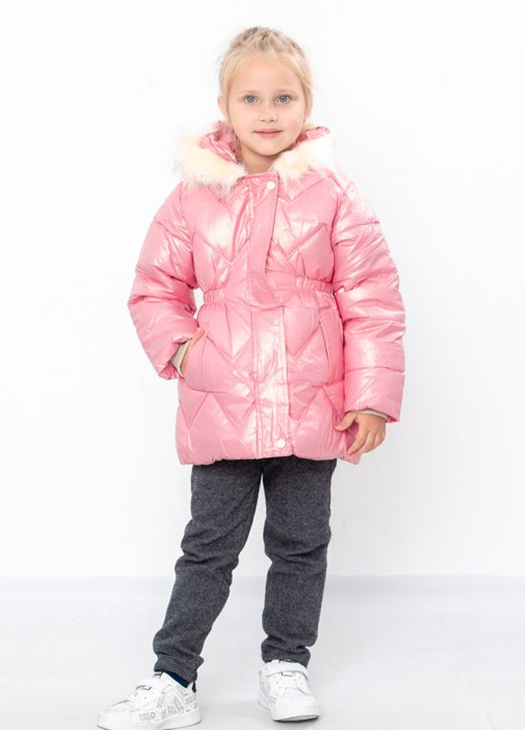 Розовая зимняя куртка для девочки (зима) No Brand