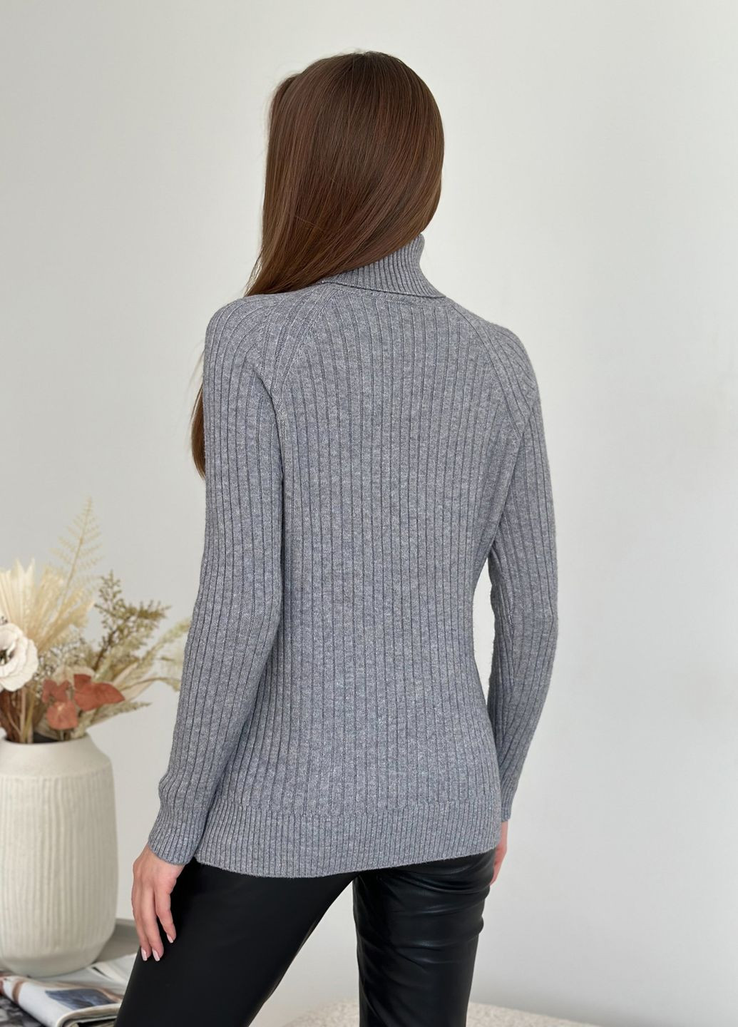 Серый зимний свитера ISSA PLUS WN20-582