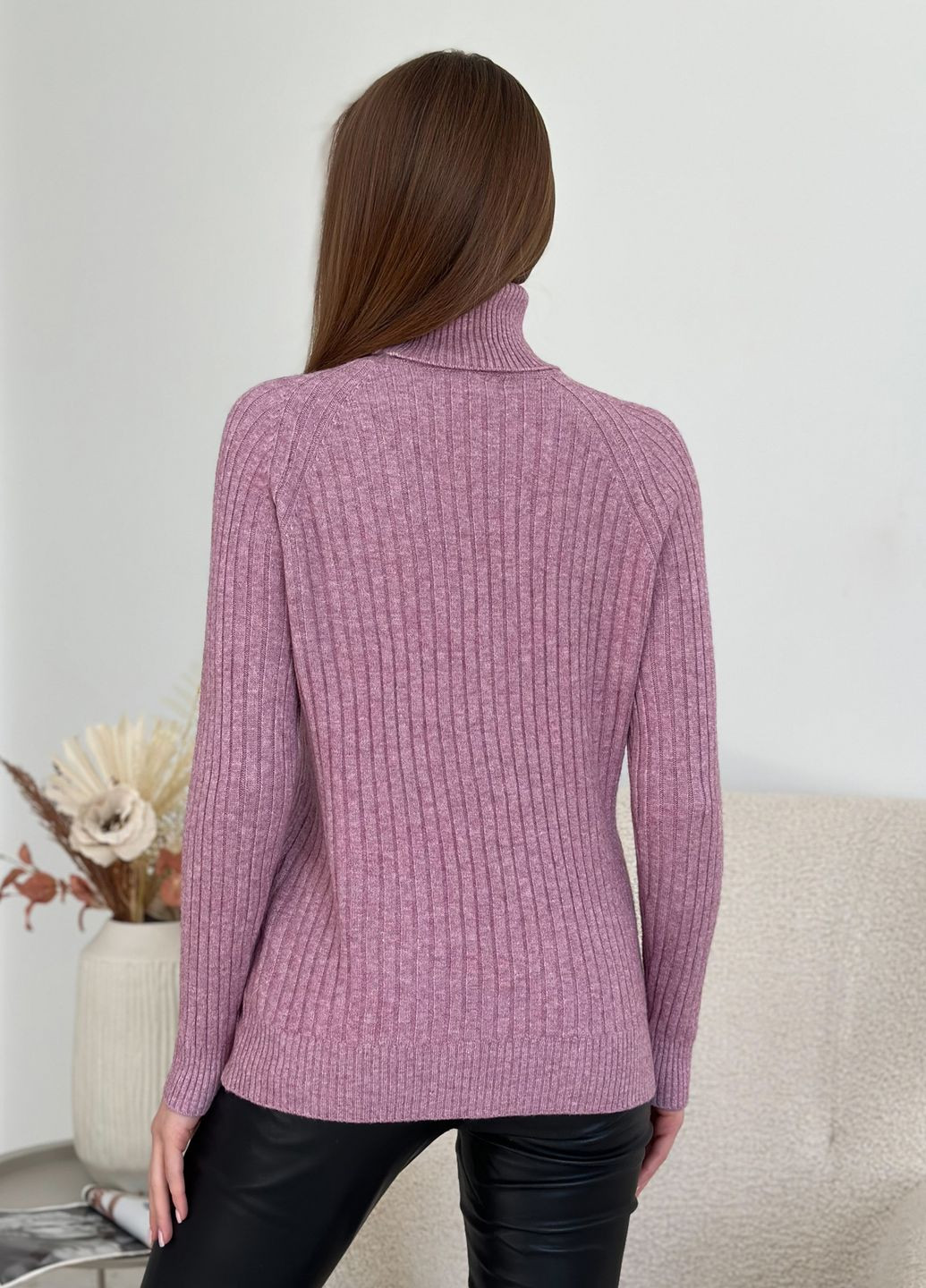 Сиреневый зимний свитера ISSA PLUS WN20-582