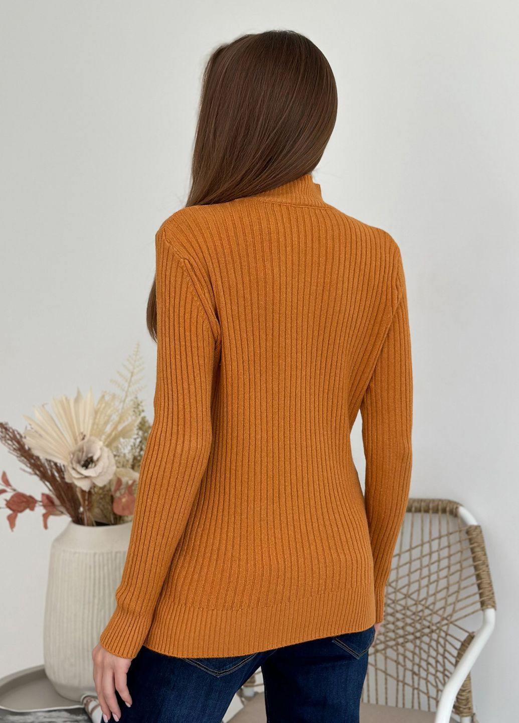 Горчичный демисезонный свитера ISSA PLUS WN20-583