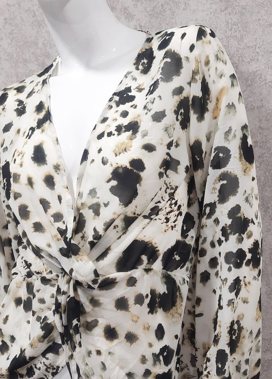 Комбинированная блуза No Brand