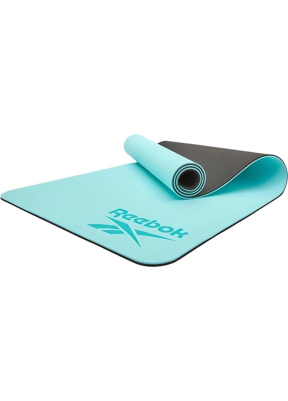 Двосторонній килимок для йоги Double Sided 4mm Yoga Mat синій Reebok (268743507)
