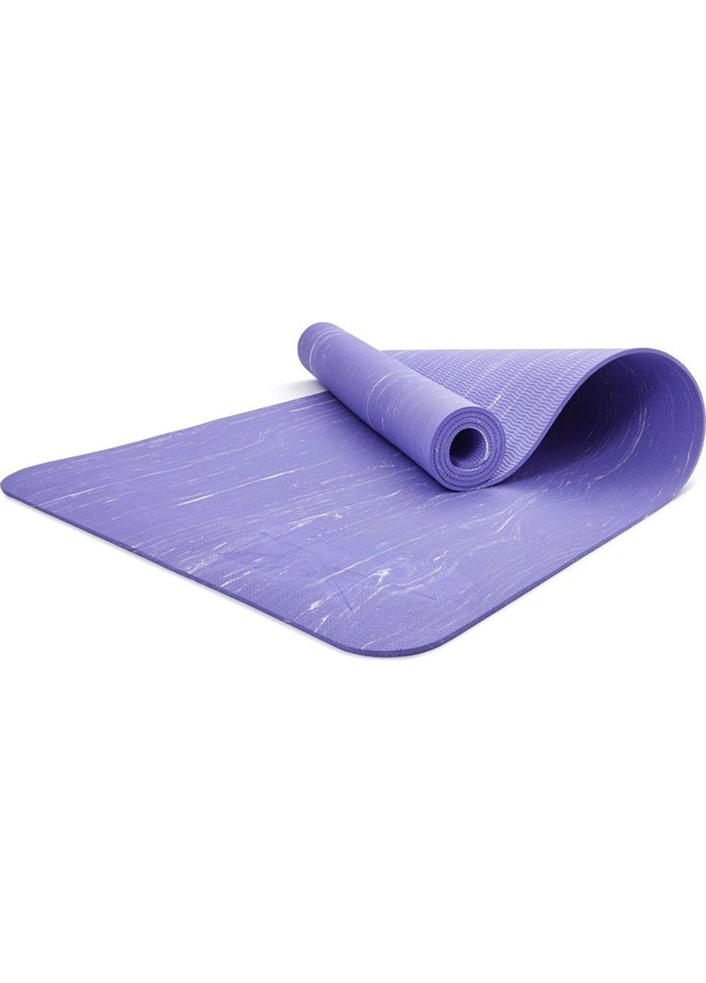 Двухстороний коврик для йоги Camo Yoga Mat фиолетовый Reebok (268743474)