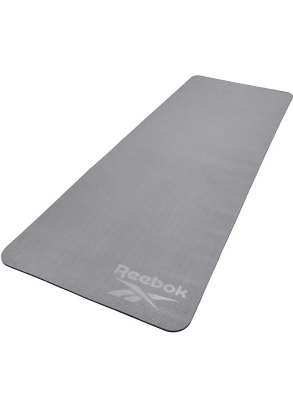 Двосторонній килимок для йоги Double Sided 4mm Yoga Mat сірий Reebok (268743477)