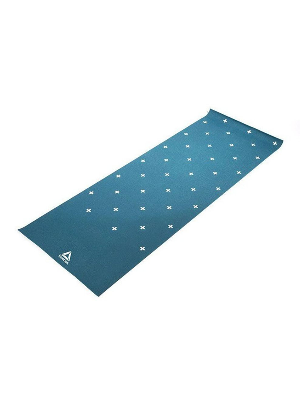 Двосторонній килимок для йоги Double Sided 4mm Yoga Mat блакитний, білий Reebok (268743509)