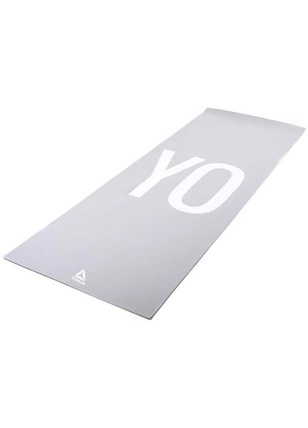 Двосторонній килимок для йоги Double Sided 4mm Yoga Mat сірий Reebok (268743486)