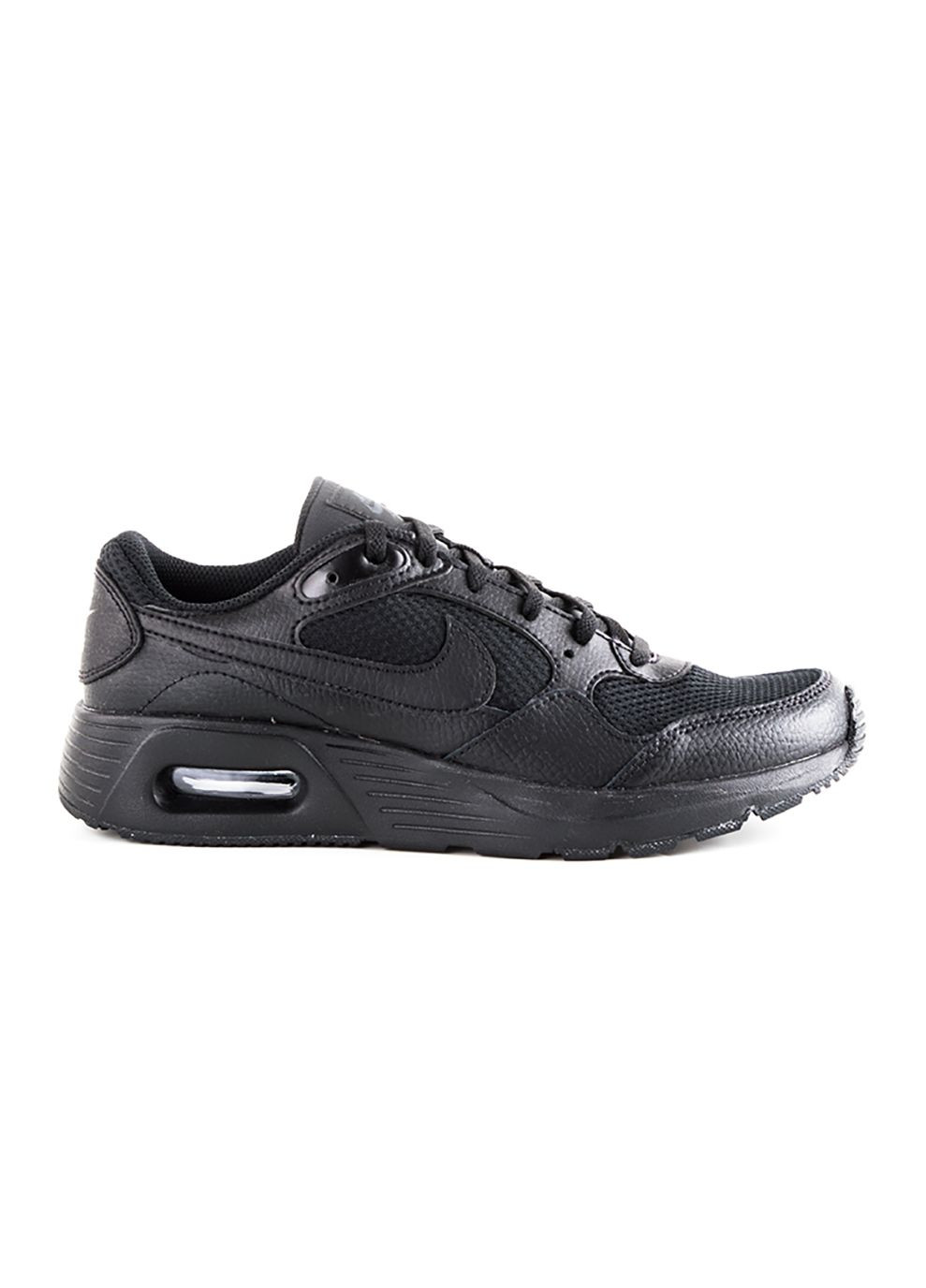Черные демисезонные детские кроссовки air max sc (gs) черный Nike