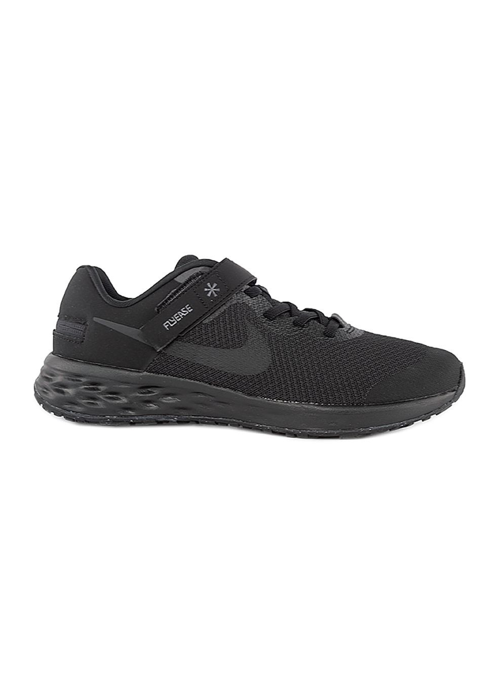 Черные демисезонные детские кроссовки revolution 6 flyease nn (gs) черный Nike