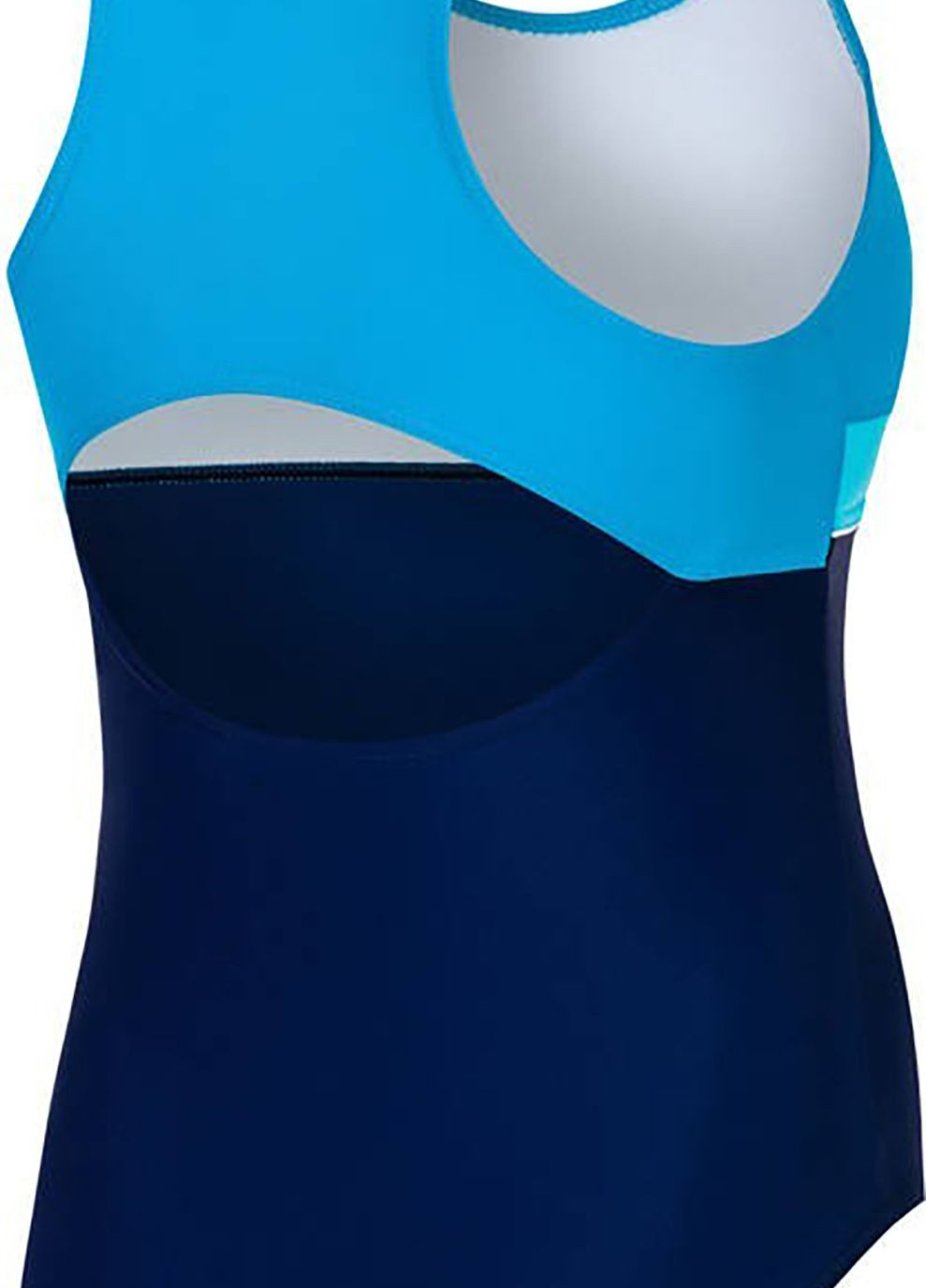 Комбінований демісезонний купальник для дівчаток emily 4105 темно-синій, блакитний діт Aqua Speed