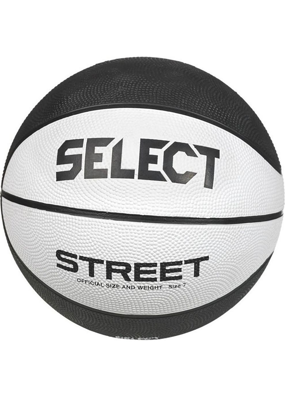 М'яч баскетбольний BASKETBALL STREET v23 біло-чорний Уні 5 Select (268746965)
