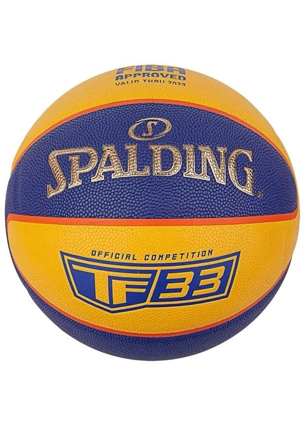 Баскетбольный Мяч TF-33 Gold желтый, голубой Уни 6 Spalding (268746498)