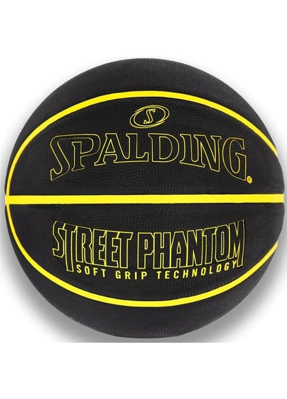 М'яч баскетбольний Street Phantom чорний, жовтий Уні 7 Spalding (268746944)