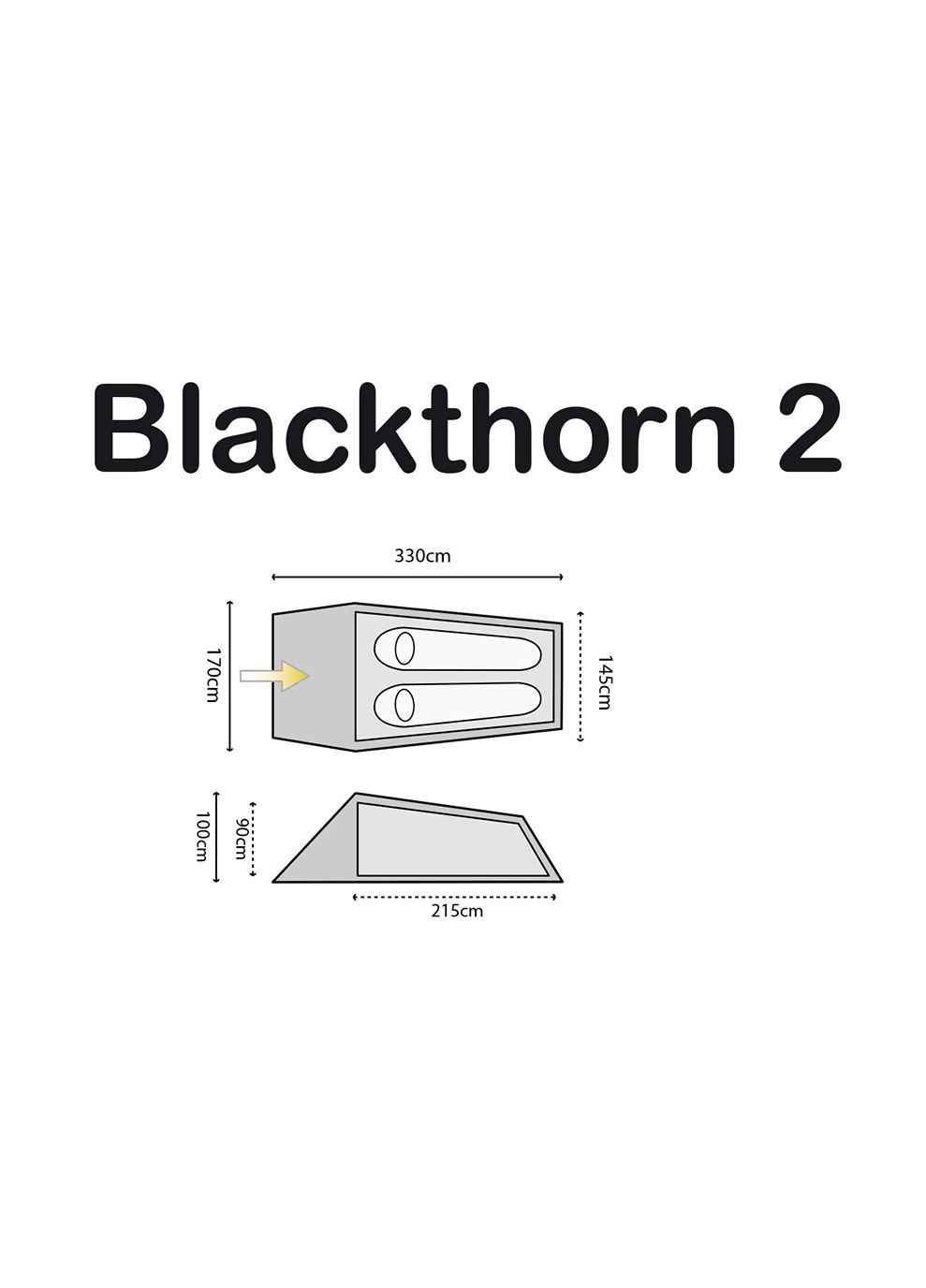 Палатка двухместная Blackthorn 2 HMTC Highlander (268747248)