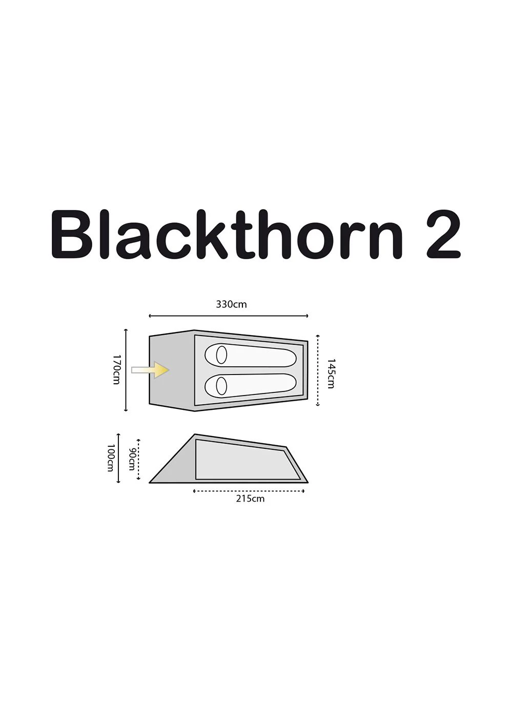Палатка двухместная Blackthorn 2 HMTC Highlander (268747248)