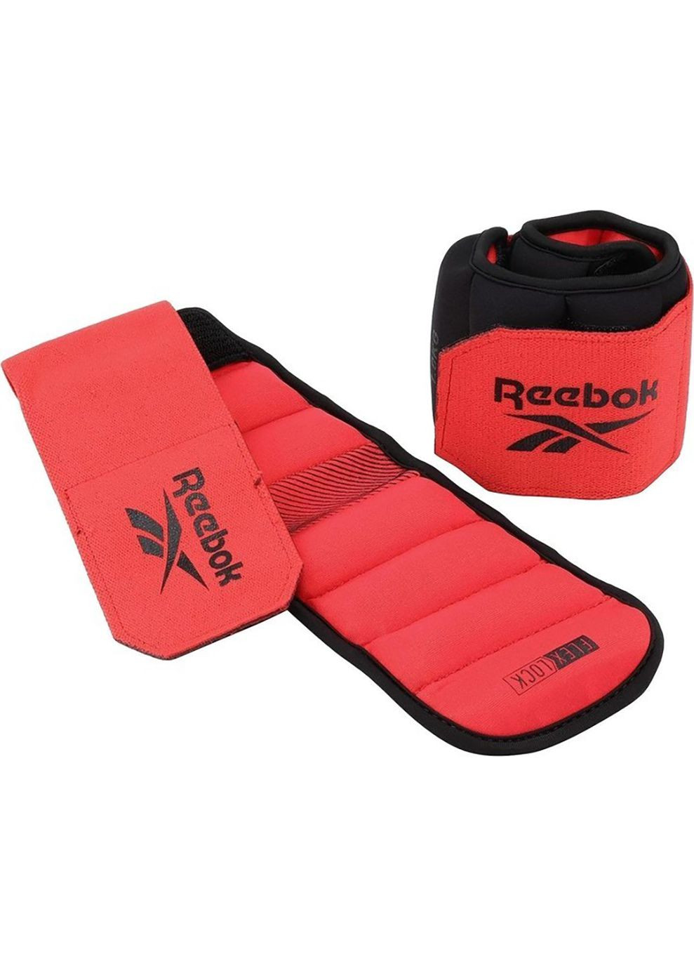 Утяжелители щиколотки Flexlock Ankle Weights черный, красный Уни 0.5 кг Reebok (268747524)