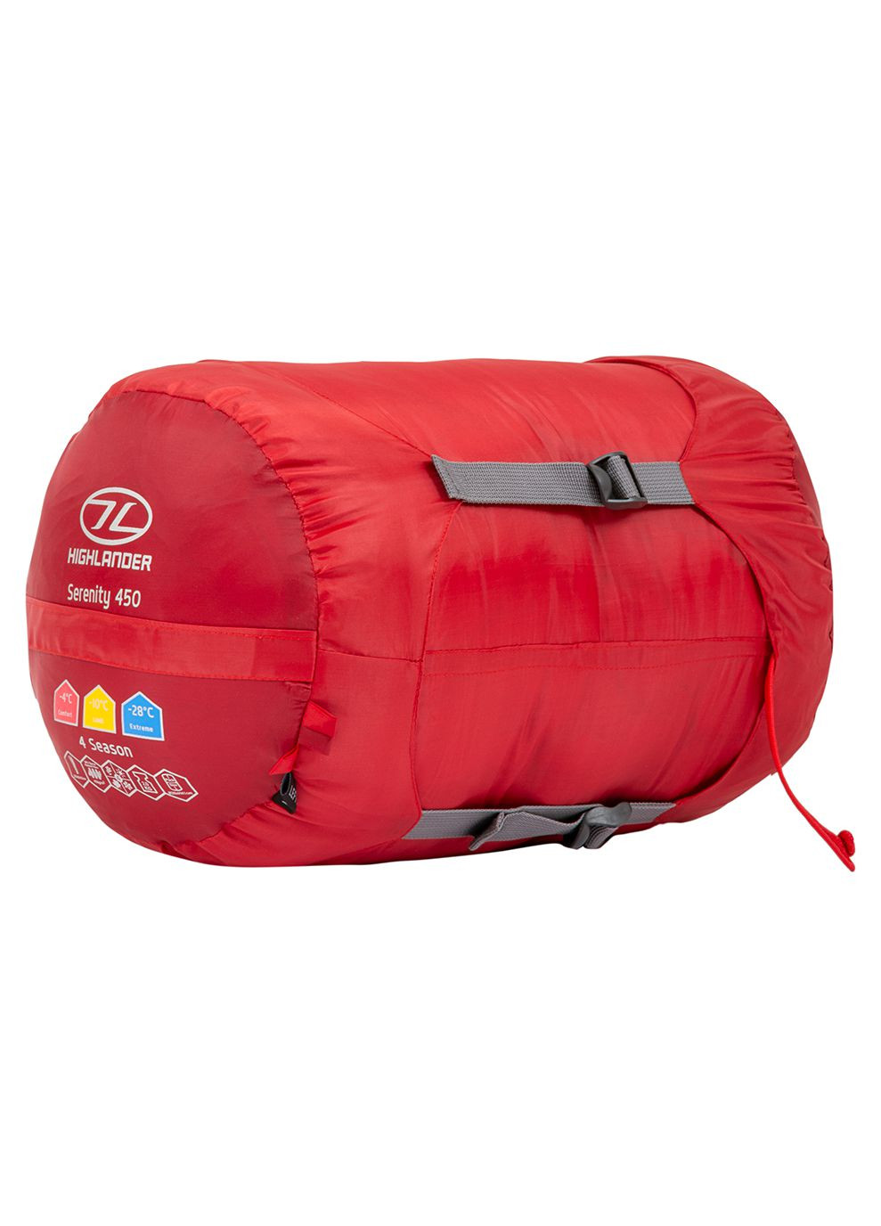 Спальный мешок Serenity 450/-10°C Red Left Highlander (268746791)