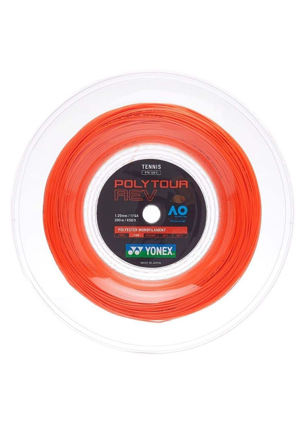 Бабина Poly Tour Rev Bright Orange 200m 1.25mm Yonex (268747404)