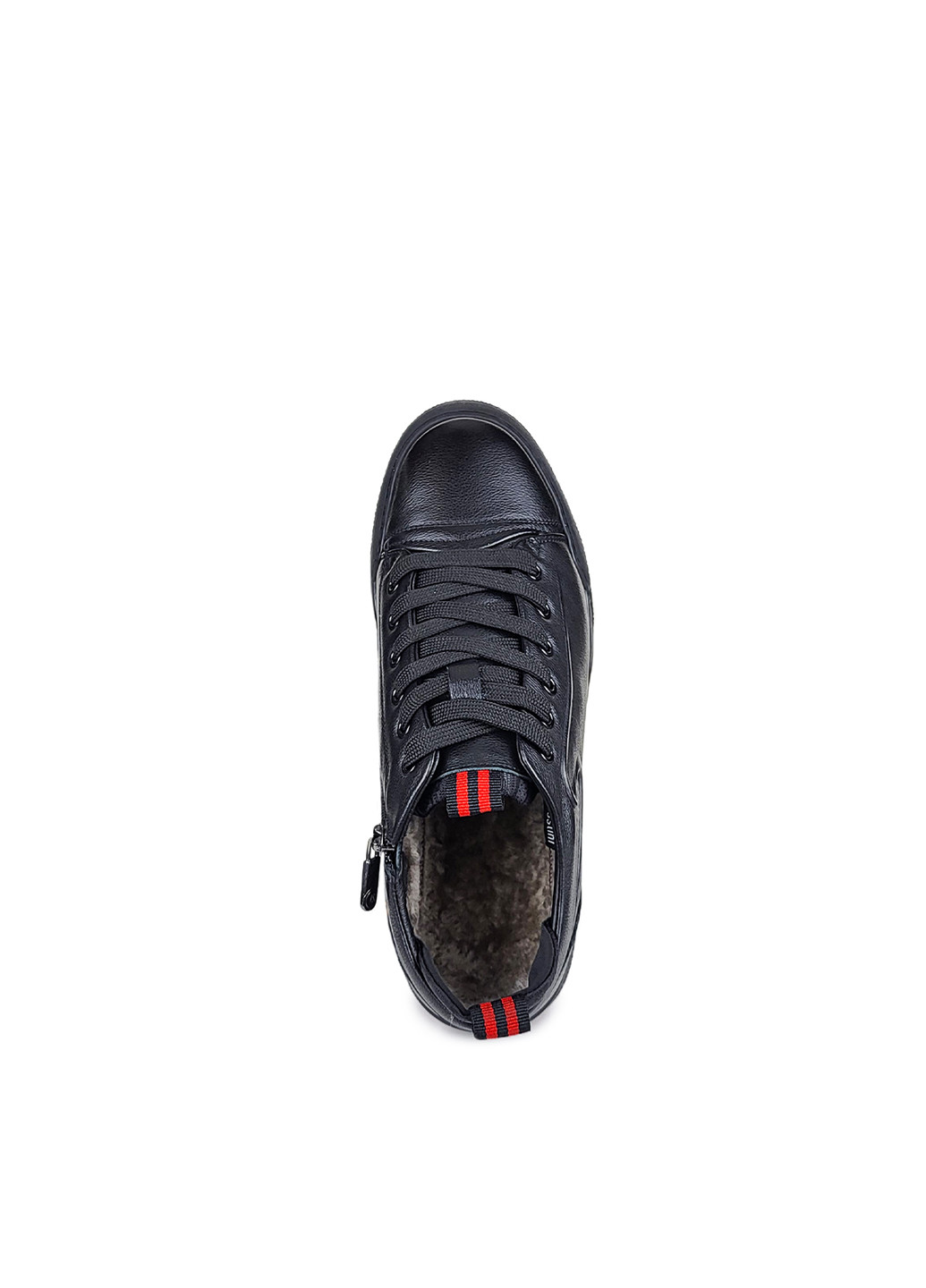 Шкіряні чоловічі черевики з хутром,,MD32975M-1 чорн,39 Berisstini (269089745)
