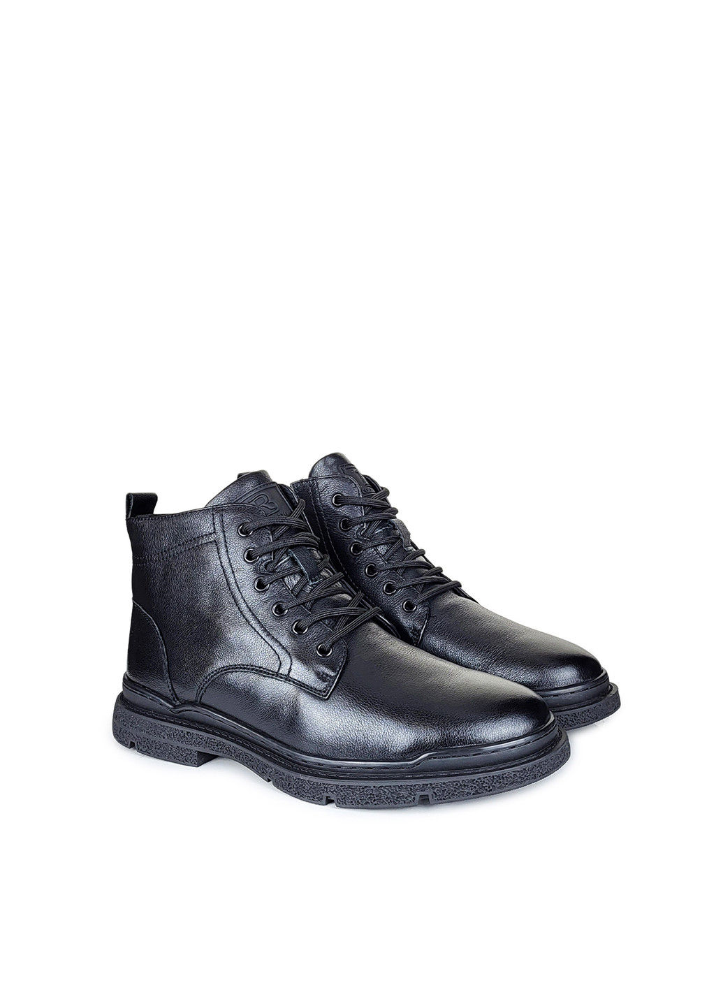 Шкіряні чоловічі черевики повсякденні високі з хутром,,6B01511M-1 чорн,39 Berisstini (269089743)
